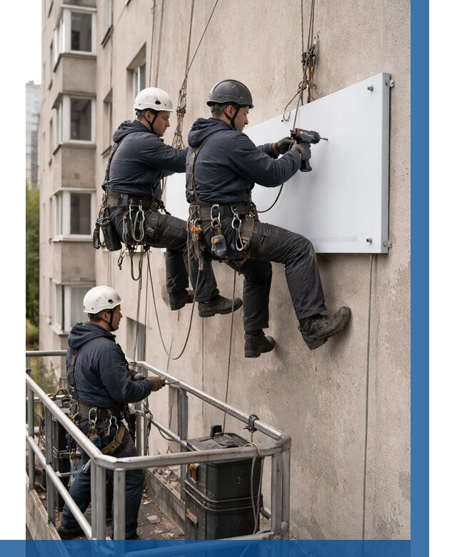 Монтаж табличек и указателей в Морозовске от 3593 р. | ВЫСОТНИК-Мрз