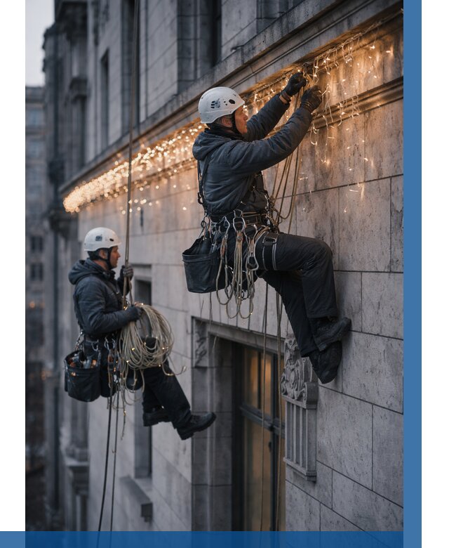 Монтаж новогодней иллюминации в Морозовске от 8726 р. | ВЫСОТНИК-Мрз