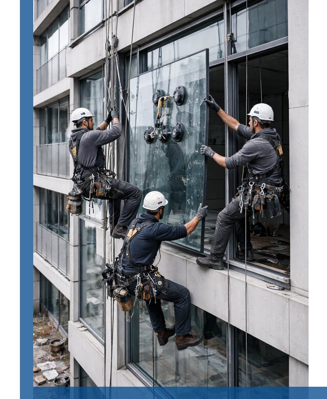 Фасадное остекление и монтаж витражей зданий в Морозовске под ключ