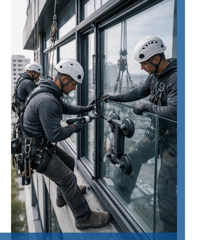 Витражное остекление зданий в Морозовске от 3593 р. | ВЫСОТНИК-Мрз