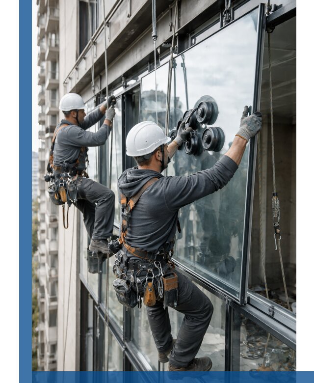 Витражное остекление фасадов и лоджий в Морозовске под ключ