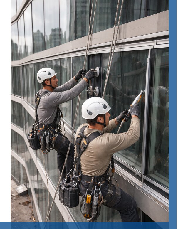 Радиусное остекление фасада в Морозовске от 12319 р. | ВЫСОТНИК-Мрз