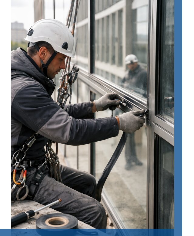 Ремонт витражных конструкций в Морозовске от 3593 р. | ВЫСОТНИК-Мрз