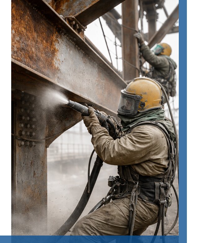 Пескоструйная очистка металлоконструкций в Морозовске по 616 р.  ВЫСОТНИК-Мрз