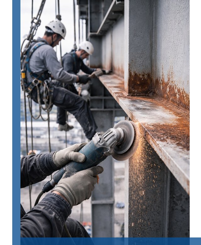 Зачистка металла от ржавчины и подготовка поверхностей в Морозовске