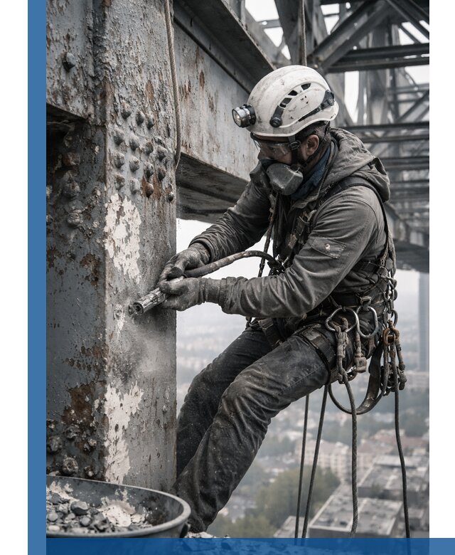 Удаление старой краски с металлических конструкций в Морозовске