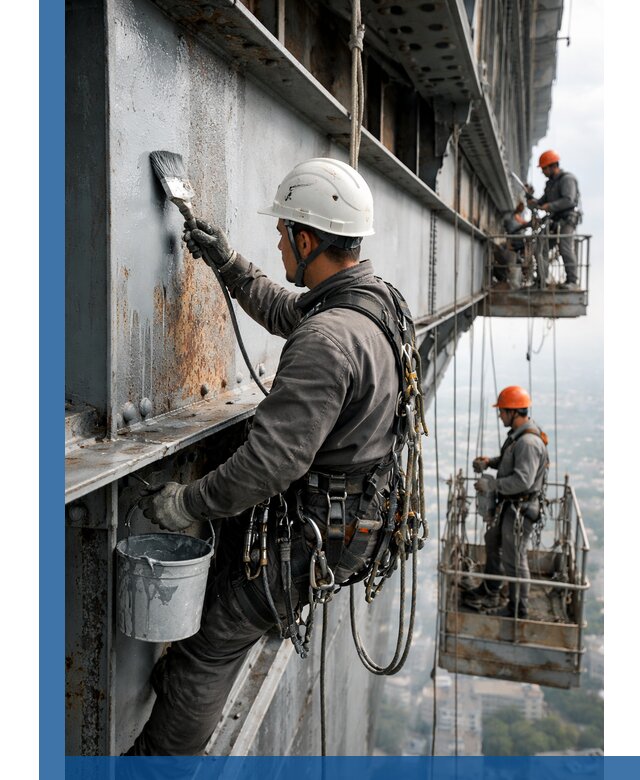 Покраска металлоконструкций на высоте в Морозовске профессионально