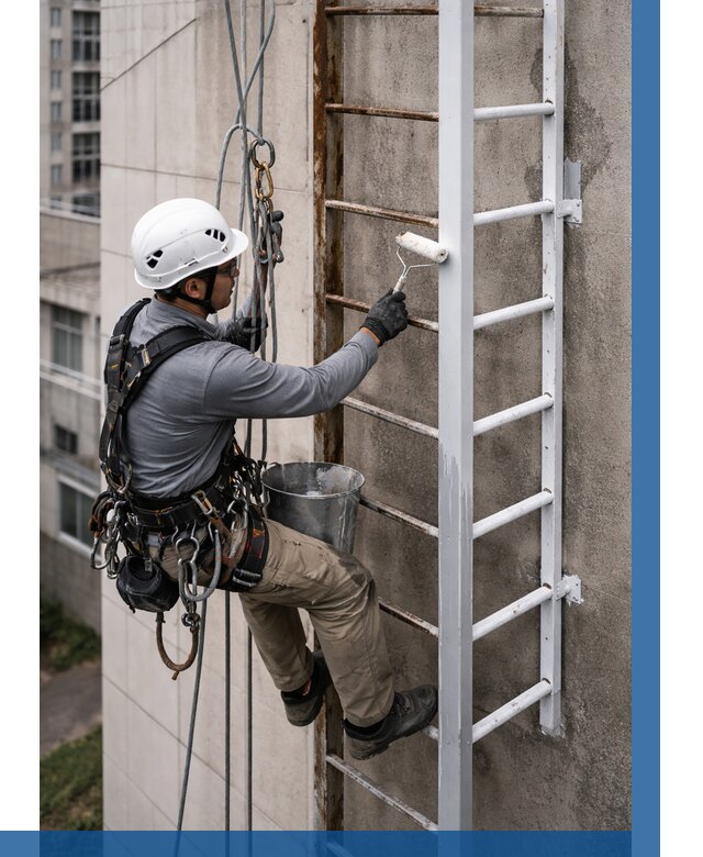 Покраска пожарных лестниц в Морозовске от 4620 р. | ВЫСОТНИК-Мрз