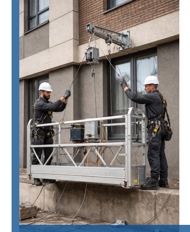 Монтаж и подъем фасадной люльки в Морозовске с гарантией безопасности