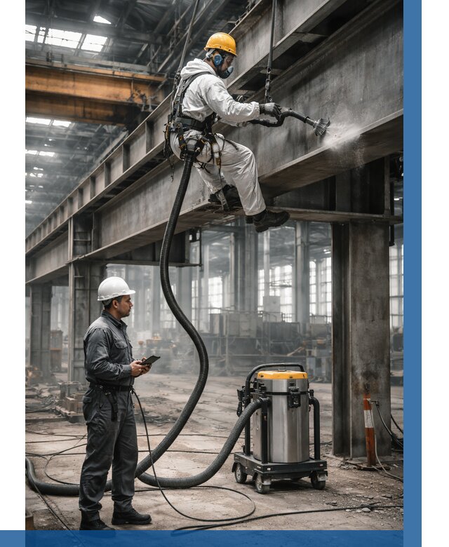 Обеспыливание конструкций в цехе в Морозовске от 4312 р. | ВЫСОТНИК-Мрз