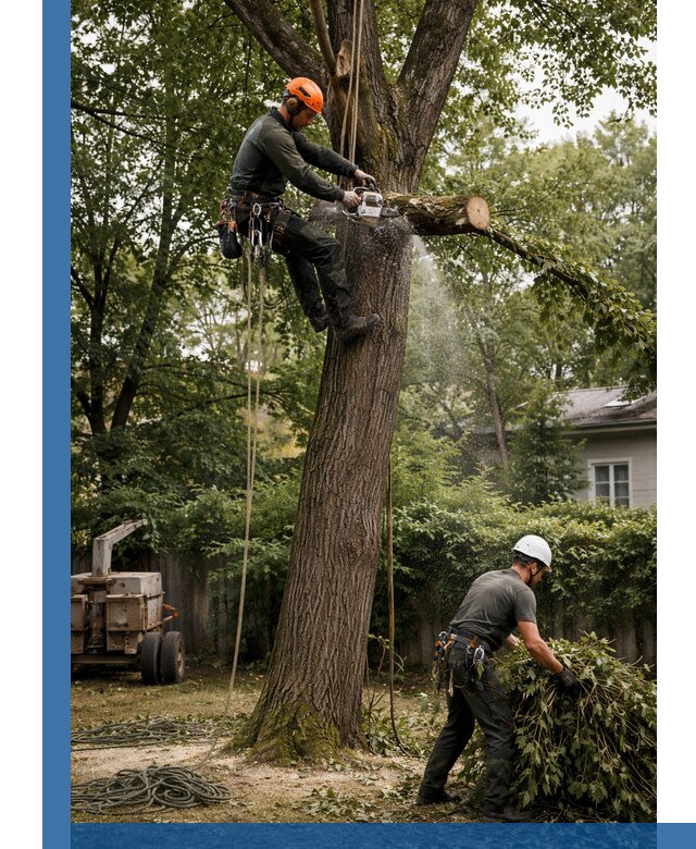 Кронирование деревьев в Морозовске, безопасная высотная обрезка