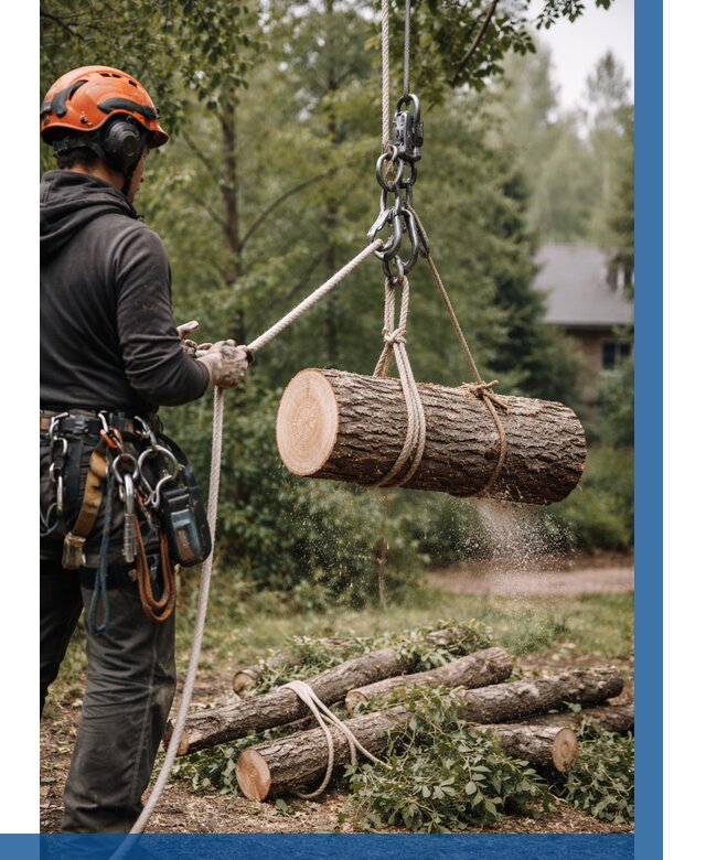 Валка деревьев частями в Морозовске от 7700 р. | ВЫСОТНИК-Мрз