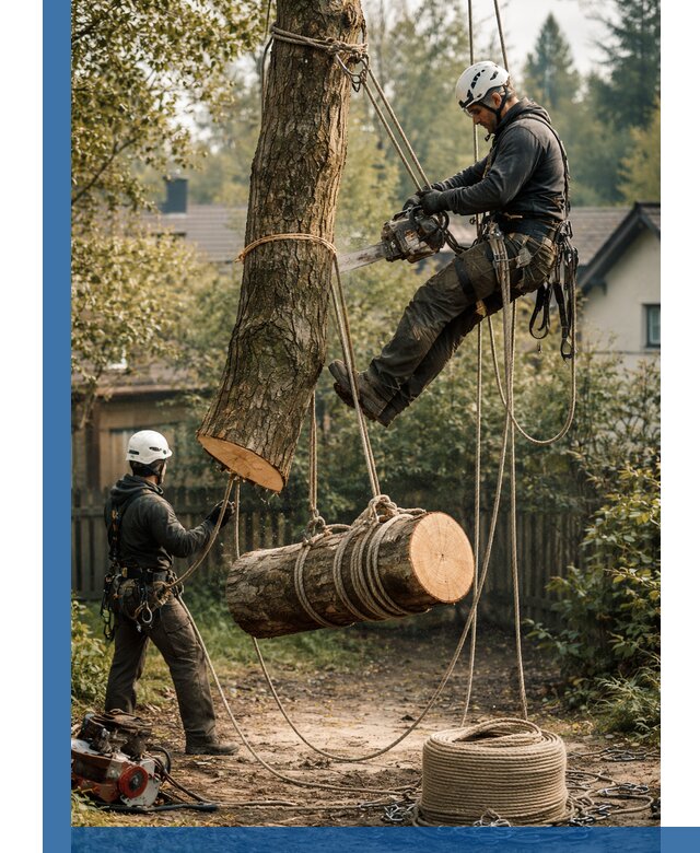 Валка деревьев частями в Морозовске, безопасно и аккуратно
