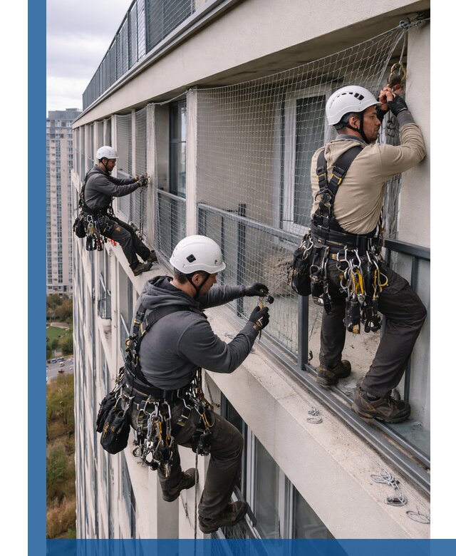 Профессиональный монтаж защитной сетки от птиц в Морозовске