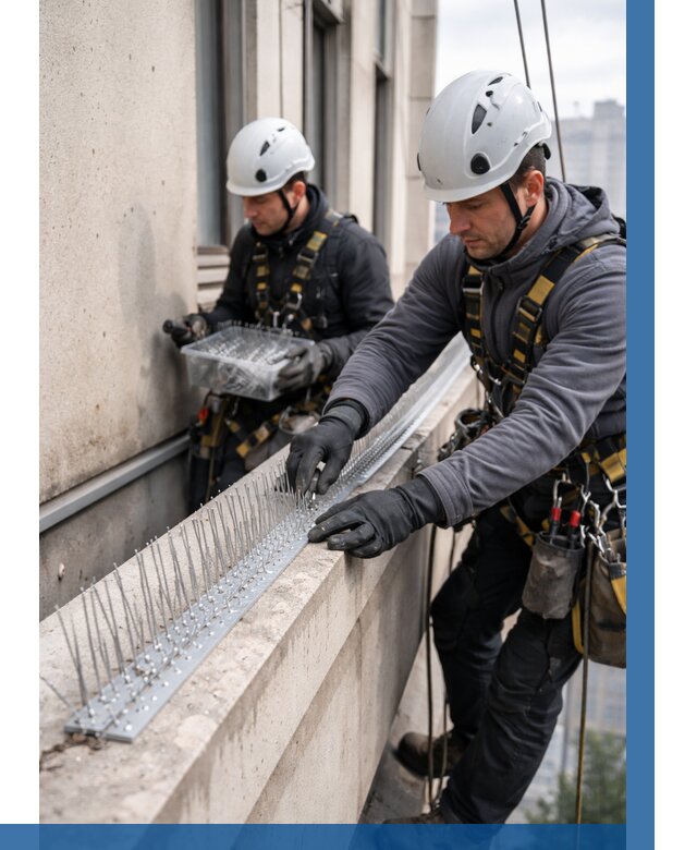 Установка шипов от птиц в Морозовске от 873 р. | ВЫСОТНИК-Мрз